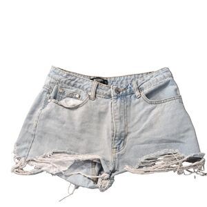 Misguided Distressed Petite Denim Shorts Size 6P